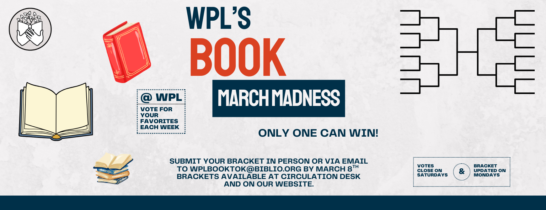 Join us fir Book March Madness.